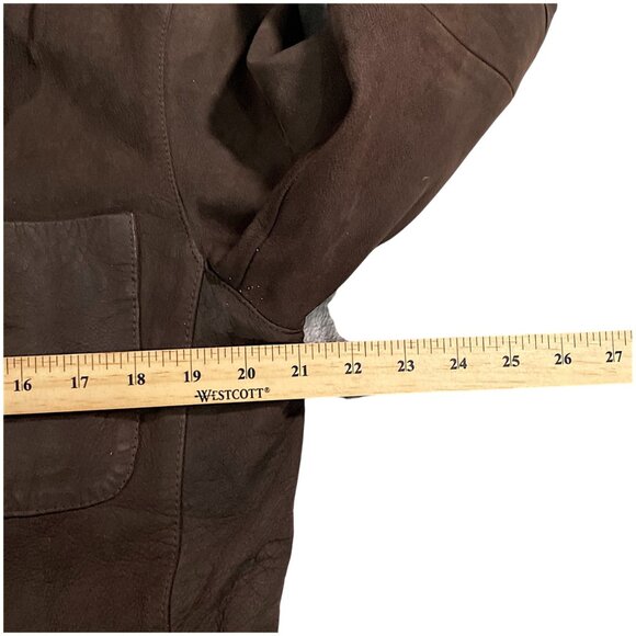 Neiman Markus Jacket Mens M Leather Suede Cafe Blazer Gentleman Academia Dandy - Picture 15 of 16